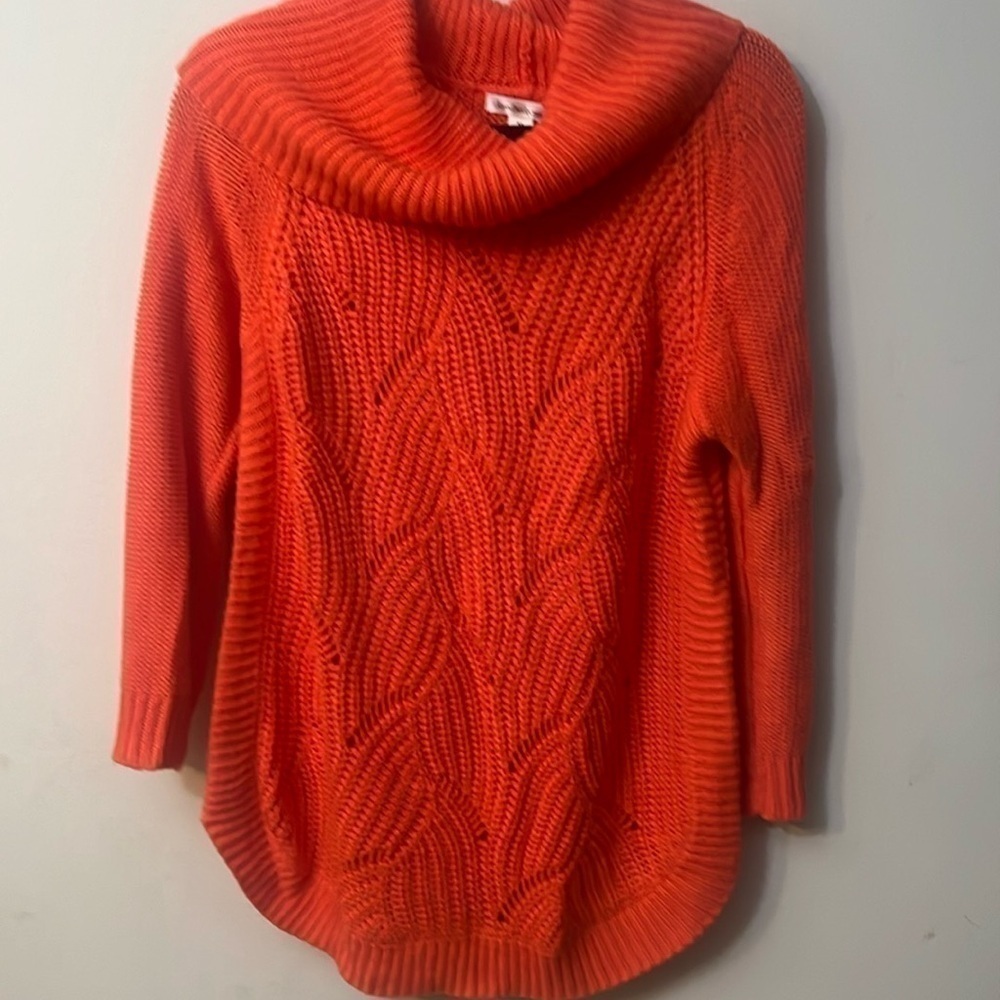 John Paul Richard orange sweater turtle neck size M